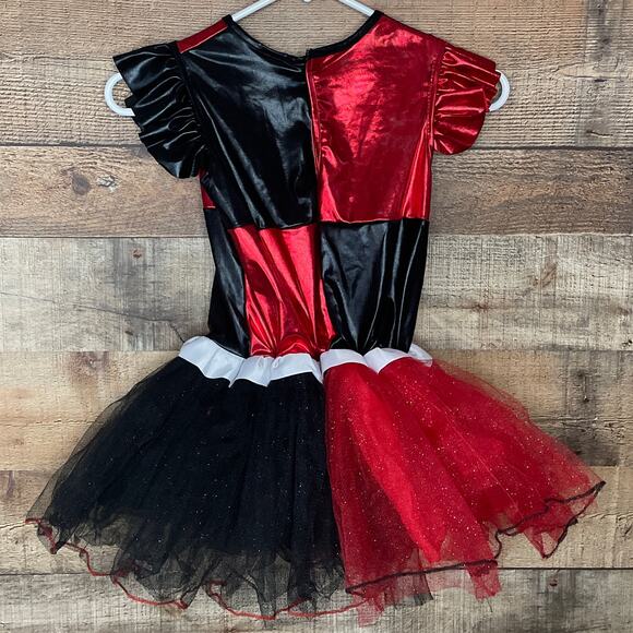 Rubie's Harley Quinn Dress Tutu Skirt Costume Size 8 10 Medium - Picture 8 of 13